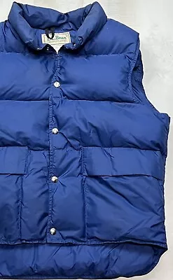 Vintage LL Bean Goose Down Quilted Puffer Vest Made In USA 80’s Men’s Medium • $39.99