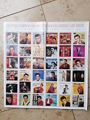 Collectable  Stamps Of Elvis Presley's 1950's RCA Records Label Covers • $8.93