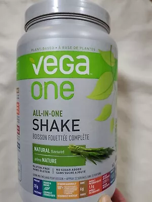 LARGER Vega One All-In-One Shake Natural Flavoured 22 Servings Exp 05/24 • $62.39