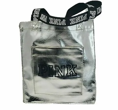 New Victoria’s Secret PINK Mini Small Tote Cute Bag Bling Metallic Great Gift • $14.99