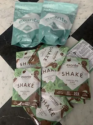 £30 • Buy Exante Meal Replacement Shake Bundle X2 Chocolate Pouches , 10x Chocolate Mint