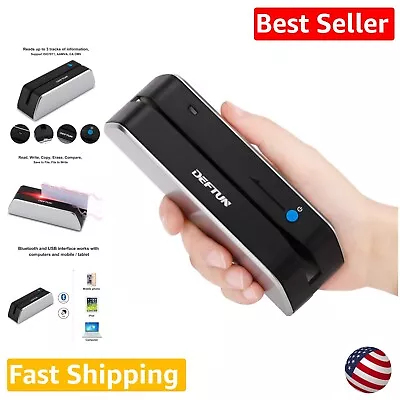 Mini Portable Bluetooth Magnetic Stripe Card Reader Writer - Wireless & Compact • $370.49