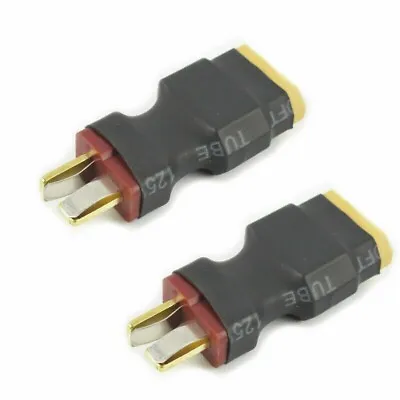 2 Male Deans Type T-plug To Female XT60 RC Battery Adapter • $6.95