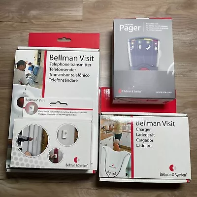 Bellman Visit Door & Phone Transmitter Vibrating Pager Receiver Hearing Impaired • $159.94