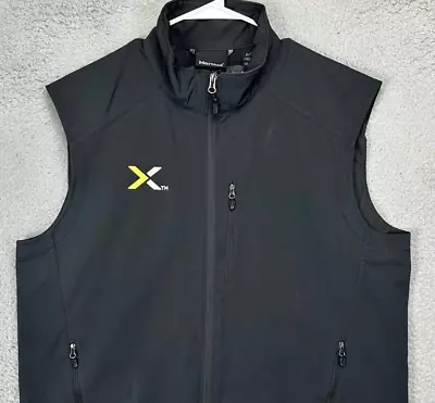 Marmot Vest Mens Extra Large Nutanix Black Soft Shell Full Zip Coat Sleeveless • $15.20