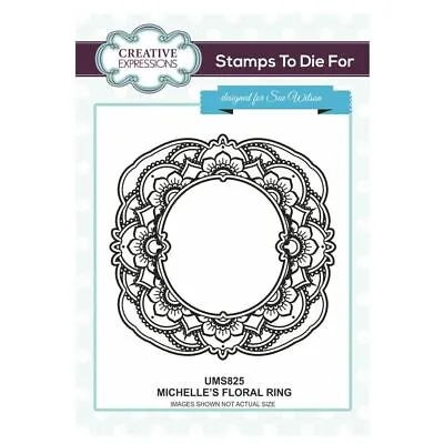 £3 • Buy Stamps To Die For By Sue Wilson UMS825 Michelle's Floral Ring