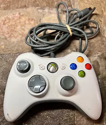 Official OEM Xbox 360 Wired Controller - White Tested • $19.79