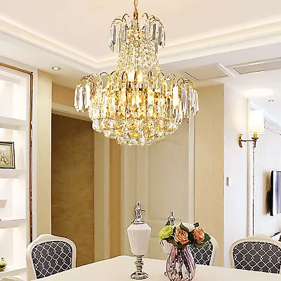 Modern Ceiling Pendant Light Luxury Lamp K9 Crystal Chandelier For Living Room • £128.11