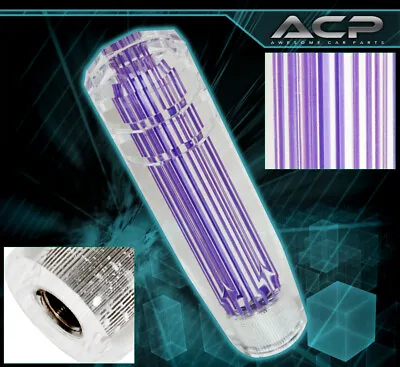 For Audi 6  M8 M10 M12 Adapter Kit Clear 3D Style Shift Knob Solid Purple • $18.99