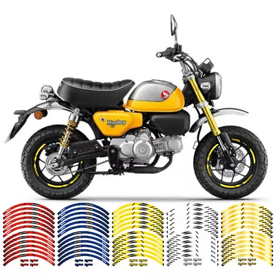 For HONDA Z125 MONKEY 125 2019-2024 RIM STRIPES WHEEL STICKERS DECALS TIRE TAPE • $17.09