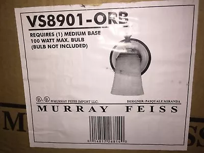 Murray Feiss Wall Sconce Lighting VS8901-orb New In Box • $29.99