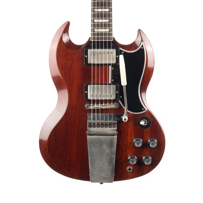 $3999 • Buy Used Gibson Custom 1964 SG Standard Reissue Maestro Vibrola Cherry Red 2022