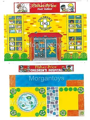 FISHER-PRICE Little People CHILDREN'S HOSPITAL REPLACEMENT LITHOS #931 Stickers • $12.99