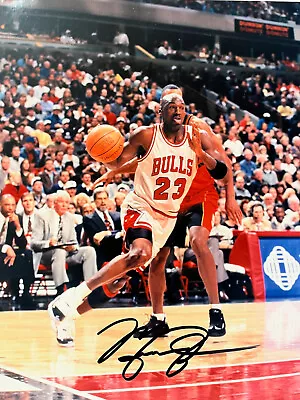 MICHAEL JORDAN Autograph AUTO 8x10 SIGNED W COA + 2 Bonus Baseball Cards! • $99.99