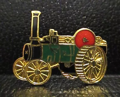 Vintage Steam Traction Engine Tractor Hat Cap Lapel Pin Rumely Case IH Keck Alt • $33.24