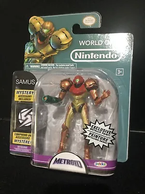 World Of Nintendo Metroid Samus Exclusive Action Figure [Metallic Paint] • $74.99
