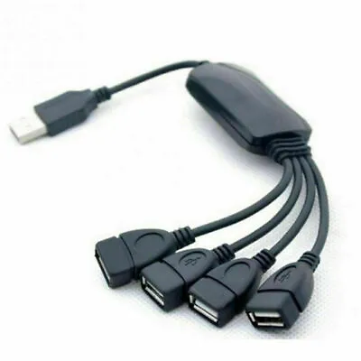 4 Port USB 2.0 High Speed Hub Octopus Splitter 480 Mbps For PC Laptop Notebook • $4.13