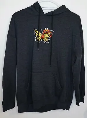 Women's Junior's Sesame Street Elmo Butterfly Hoodie Large • $8.50