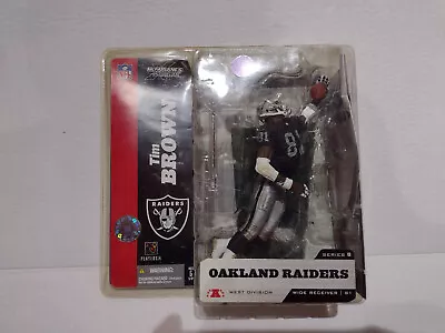 Tim Brown Oakland Raiders Black Jersey McFarlane NFL Series 8 Figure NEW Sealed • $19.75