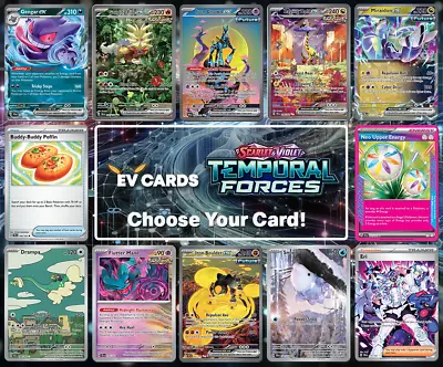 Pokemon TCG -  Scarlet & Violet Temporal Forces: Choose Your Card | Near Mint • $19.95