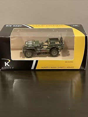 K-Line Kruisers Die Cast WWII Military Jeep - K-94431 -  NEW ORIGINAL BOX • $14.99