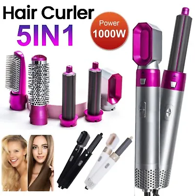 5 In 1 Hair Dryer Hair Styler Straighteners Blow Brush Comb Curl Dryer AU Plug • $29.99