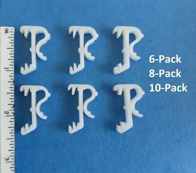 1 Inch White - Mini Blinds Single Slat Valance Retainer Clips 6-10 Pack • $6.99