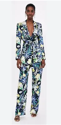 Zara Multicoloured Floral Print Suit Bnwt Size Xs • $124.46