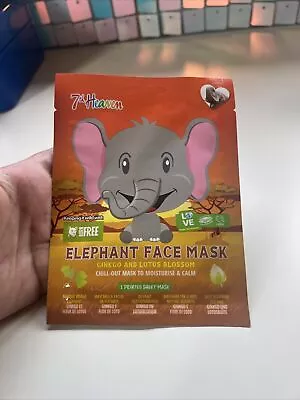 7th Heaven Elephant Face Mask Ginkgo And Lotus Blossom • £1.20