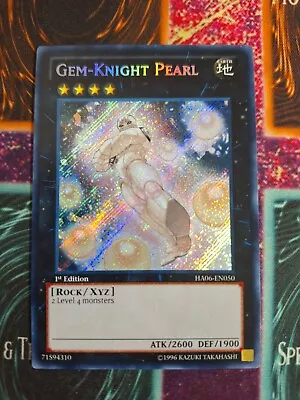 Yu-Gi-Oh! TCG Gem-Knight Pearl HA06-EN050 Secret Rare 1st Edition Near Mint • $6.75