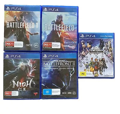 PlayStation 4 Games Battlefield Nioh Battlefront Kingdom Hearts • $40