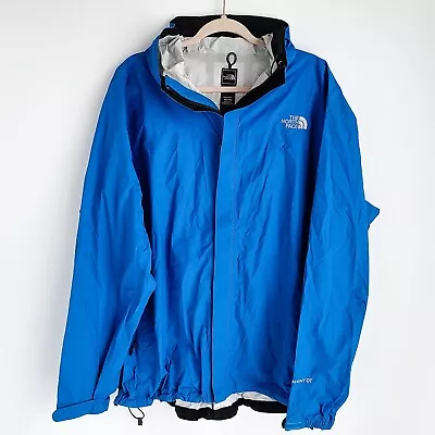 The North Face Venture 2 Hooded Windbreaker Rain Jacket Mens XXL Blue HyVent DT • $70