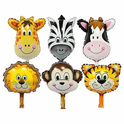 Jungle Animal Balloon Lion Zebra Giraffe Monkey Tiger Fox Horse Cow Helium/air • $9.94