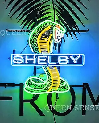 Shelby Cobra Auto Sports Car 17 X17  Neon Sign Light Lamp With HD Vivid Printing • $130.79