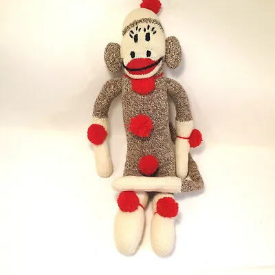 £16.58 • Buy Vintage Handmade Adorable Sock Monkey 19  Tall Plush Toy Collectable