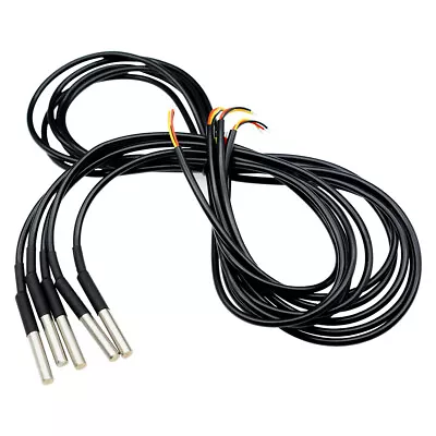 1/2/5/10PCS DS18B20 1M Length Waterproof Digital Thermal Probe Sensor • $2.62