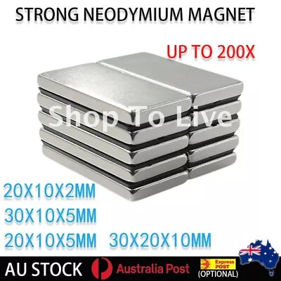 Rectangle Super Strong Neodymium Magnets Cuboid Rare Earth Block Fishing Ndfeb • $5.99