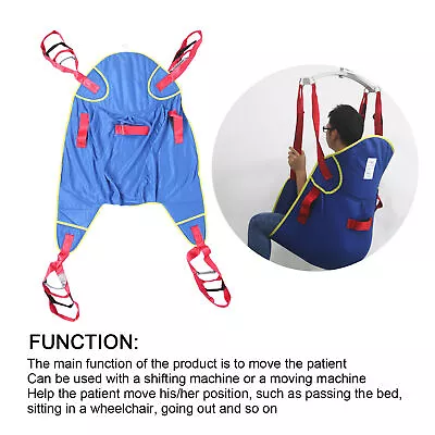 Divided Leg Sling Head Support Patient Sitting Transfer Belt Lift Sling NEW • $132.35