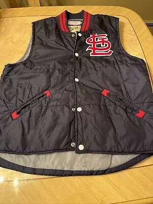 St Louis Cardinals Mitchell & Ness Men’s Vest SIZE XL • $39