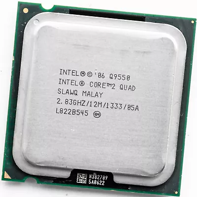 Intel Core 2 Quad Q9550 SLAWQ 2.83GHz LGA775 Quad Core Processor 12MB Cache • $24