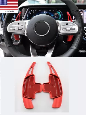 Red Steering Wheel Shift Paddle Shifter Extension Fit BENZ A/B/C/E/S/G/V-Class • $18.99