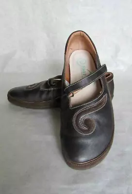 Naot Matai Swirl Womens  7 / 38 Black Pearl Slip On Mary Jane Flat Comfort Shoes • $39.95