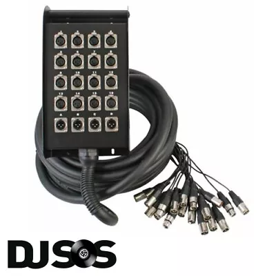 £166.86 • Buy Pulse PLS00326 20 Way XLR Multicore Stage Box 16 Sends 4 Returns 30m Snake