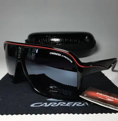 Men Women Retro Sunglasses Unisex Square Bright Black Frame Carrera Glasses C19 • $23.99