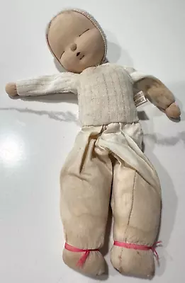 Vintage 1957 Shackman Sleepy Baby 8” Cloth Doll Japan MCM #148010 On Tag • $15