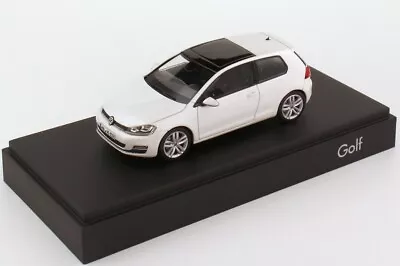 Vw Golf 7 Vii Gt Tsi Tdi Highline 3 Door Oryx White 1:43 Herpa (dealer Model) • $186.44