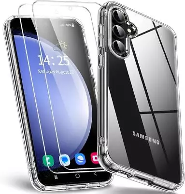 Case For Samsung Galaxy A05S A15 A35 A55 Clear Silicone Shockproof Phone Cover • £2.95