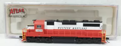 Atlas 49428 N Scale Western Maryland SD-35 Diesel Locomotive #7435 LN/Box • $151.49