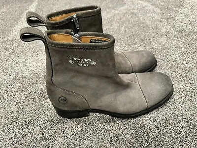 G Star Raw Mens Ankle Grey Boots Size 10 EUC • $49.99