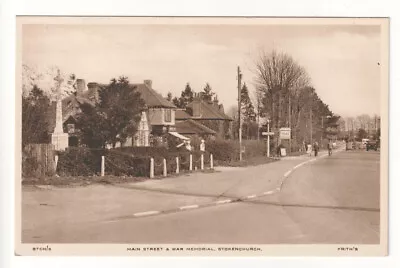 Stokenchurch - Main Street And War Memorial - C1950's Buckinghamshire Postcard • £1.99